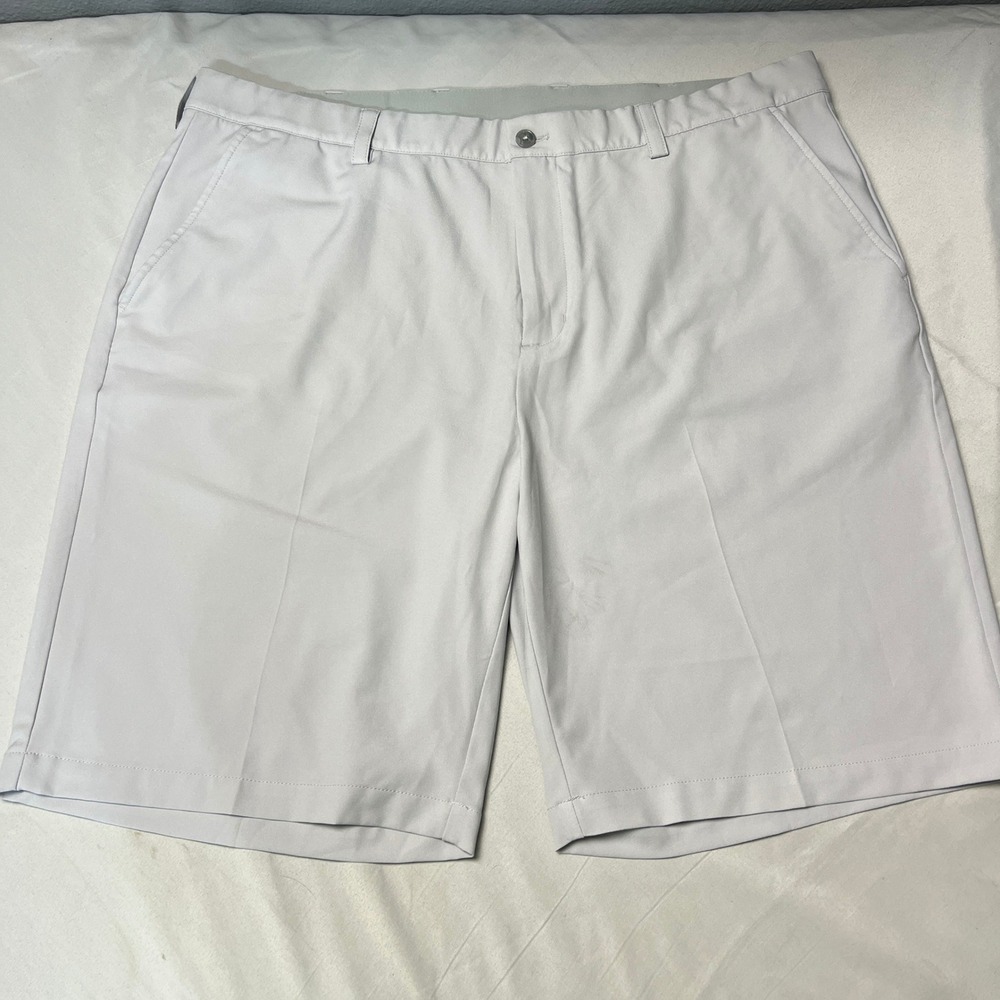 Greg Norman Preppy Golf Shorts ML75 Microlux Play Dry‎ Gray Minimalist Size 40